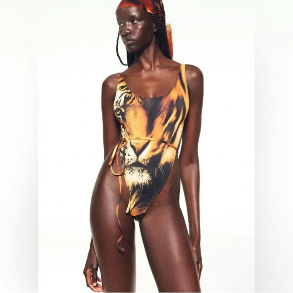 SKIMS X Roberto Cavalli Tie Waist One Piece